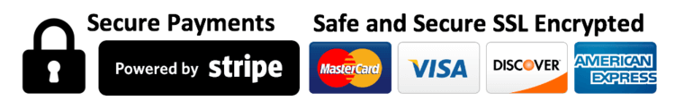Secure payments. Powered by Stripe.